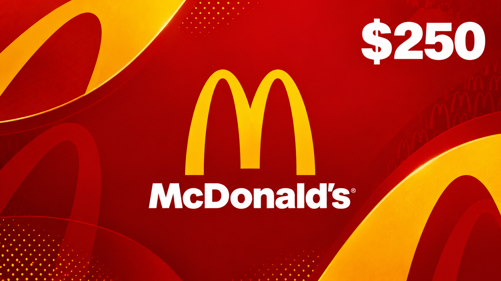 McDonald’s $250 reward artwork
